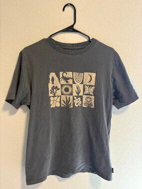 Mountain Hardwear Graphic Tee Size S Gray Nature Shirt